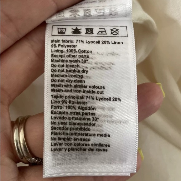 BA&SH Astrid puff sleeves linen dress - Picture 7 of 7